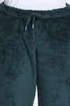 Zivame Soft Snuggles Knit Poly Fur Fabric Loungewear Set - Dark Sea — thumbnail 6